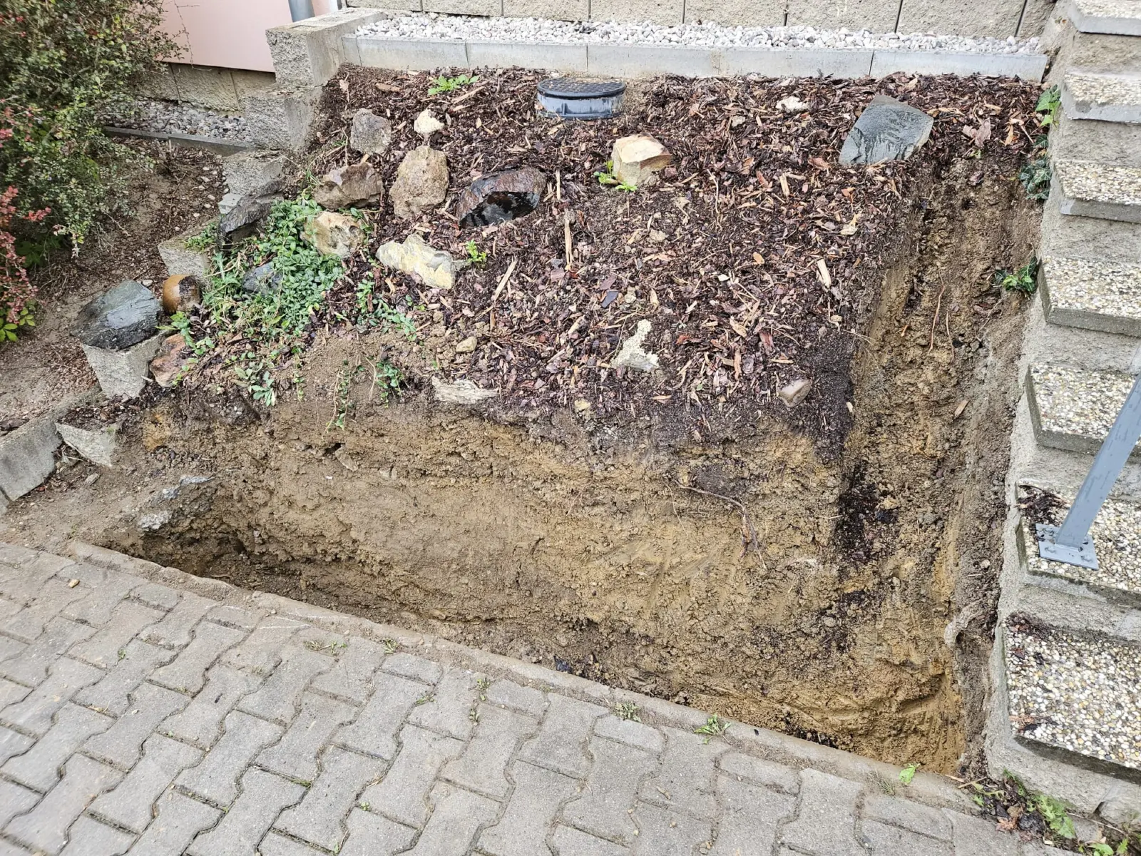 Realizace drenáže rodinného domu – fotografie z realizace